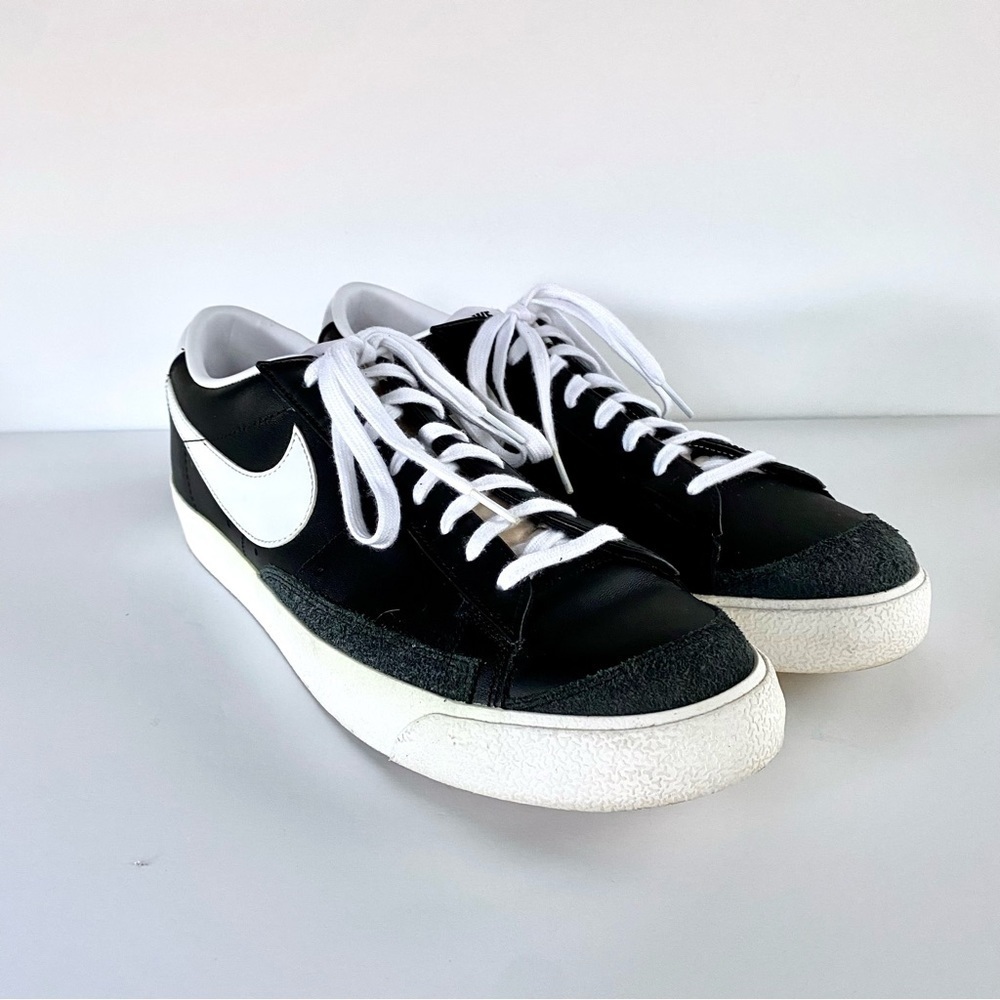 NIKE Blazer Low '77 Vintage Black White Shoe Sneaker DA6364-001 Mens Size 14 - Picture 3 of 14